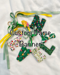 Custom Embellished Felt Name Banner