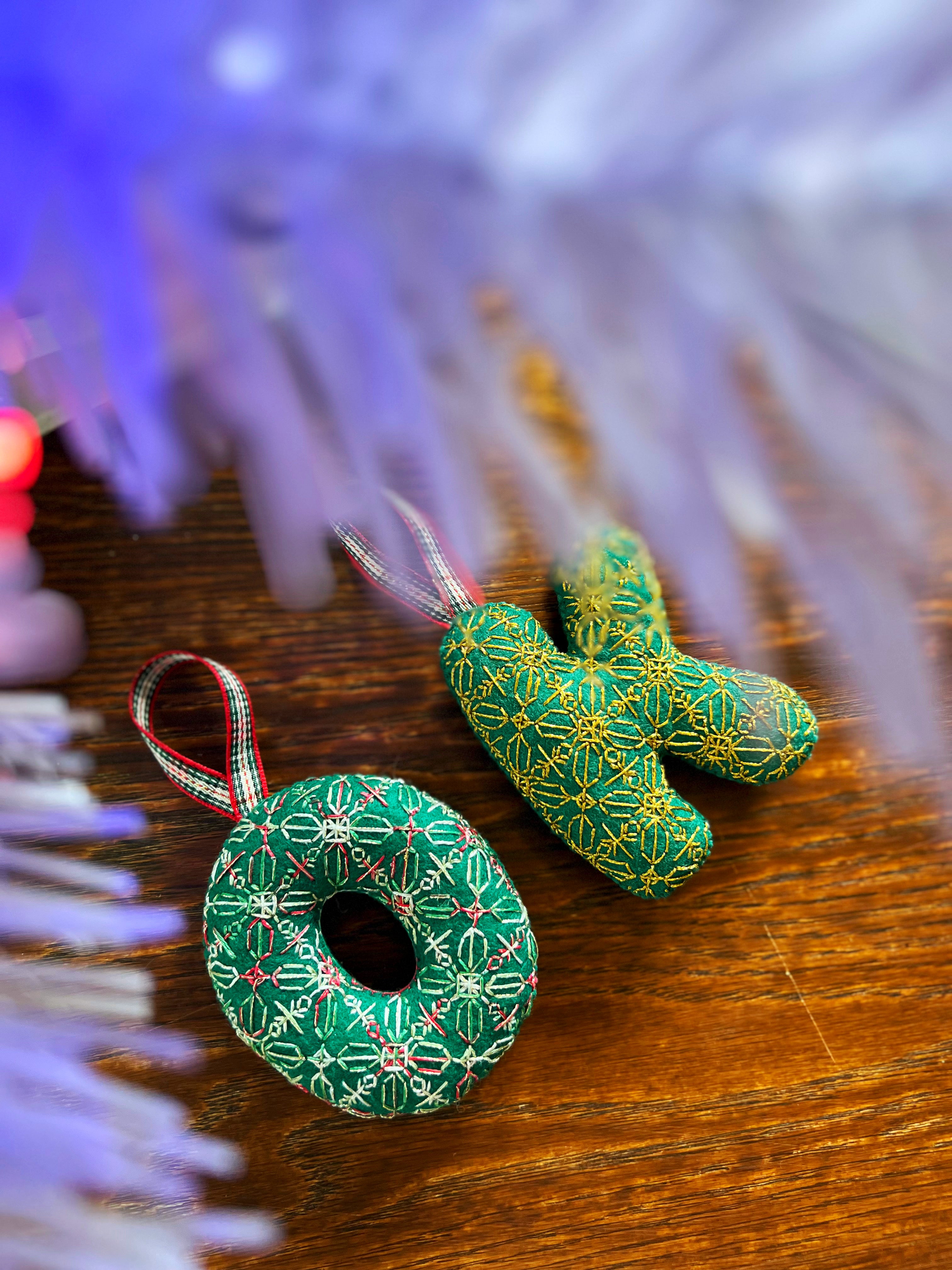 Felt Monogram Ornament